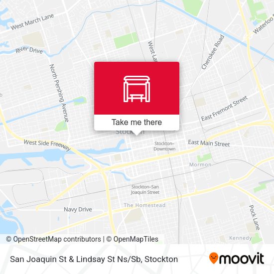 Mapa de San Joaquin St & Lindsay St Ns / Sb