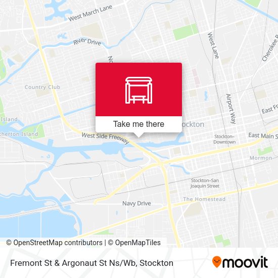 Fremont St & Argonaut St Ns/Wb map