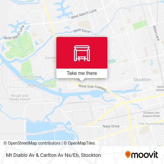 Mt Diablo Av & Carlton Av Ns / Eb map