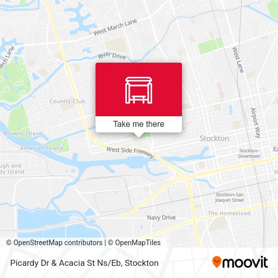 Picardy Dr & Acacia St Ns/Eb map