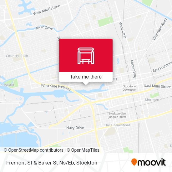 Fremont St & Baker St Ns/Eb map
