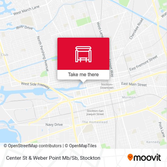 Center St & Weber Point Mb/Sb map