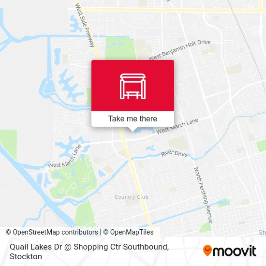 Quail Lakes Dr @ Shopping Ctr Southbound map