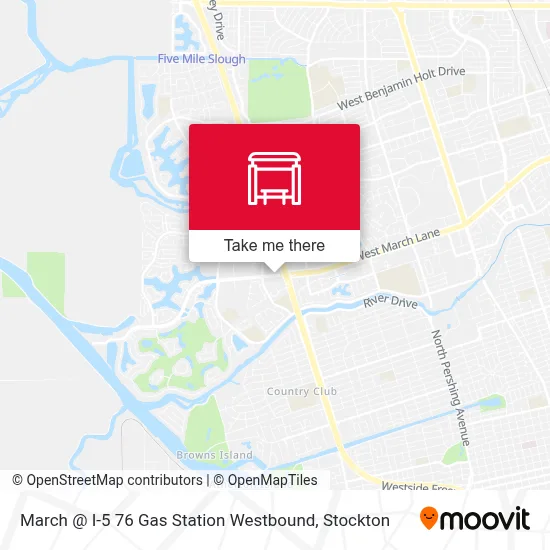 March @ I-5 76 Gas Station Westbound map