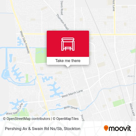 Mapa de Pershing Av & Swain Rd Ns/Sb