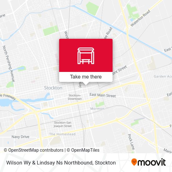 Wilson Wy & Lindsay Ns Northbound map