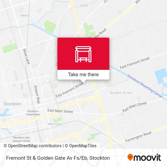 Mapa de Fremont St & Golden Gate Av Fs / Eb