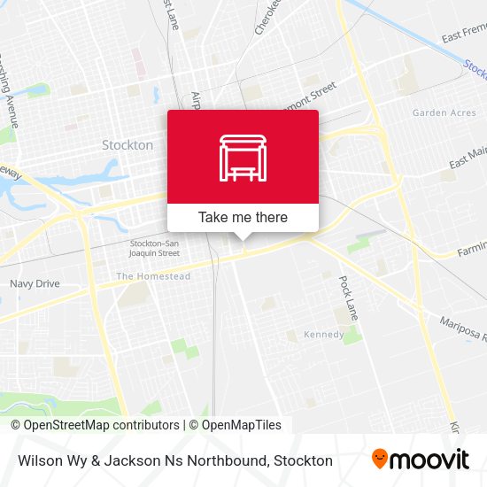 Wilson Wy & Jackson Ns Northbound map