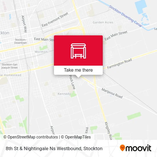 Mapa de 8th St & Nightingale Ns Westbound