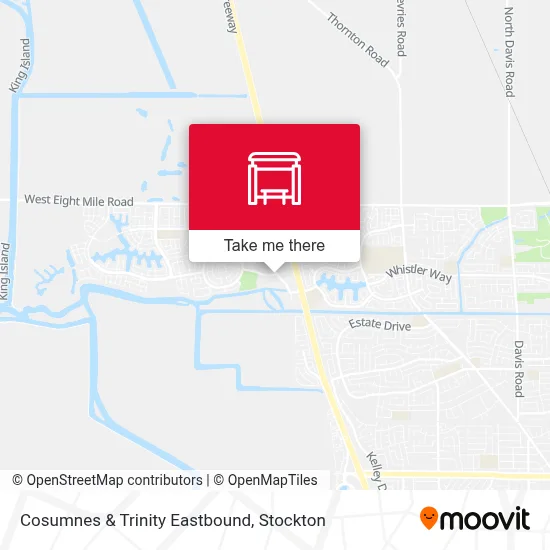 Cosumnes & Trinity Eastbound map