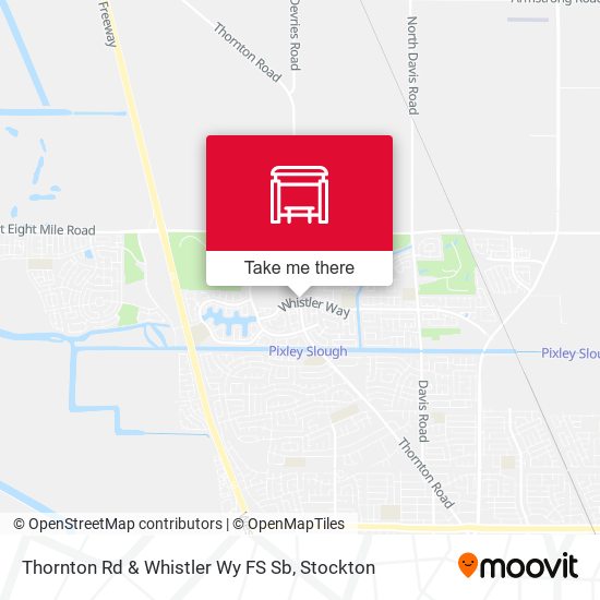 Thornton Rd & Whistler Wy FS Sb map