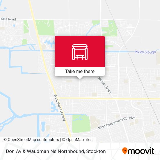 Don Av & Waudman Ns Northbound map