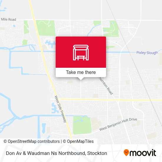 Mapa de Don Av & Waudman Ns Northbound