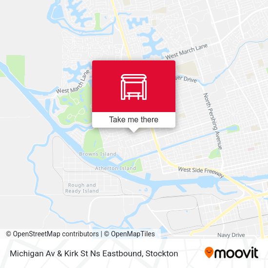 Mapa de Michigan Av & Kirk St Ns Eastbound