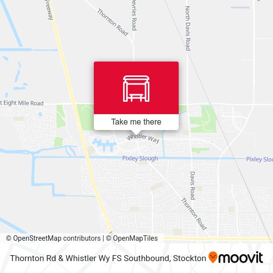 Mapa de Thornton Rd & Whistler Wy FS Southbound