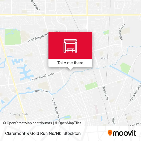 Mapa de Claremont & Gold Run Ns/Nb