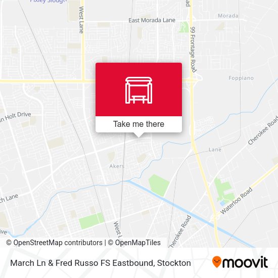 Mapa de March Ln & Fred Russo FS Eastbound