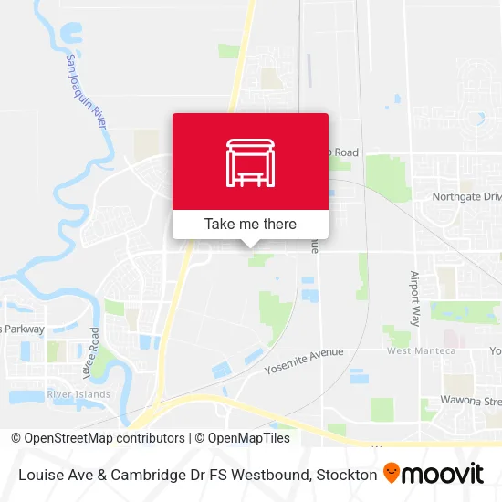 Mapa de Louise Ave & Cambridge Dr FS Westbound