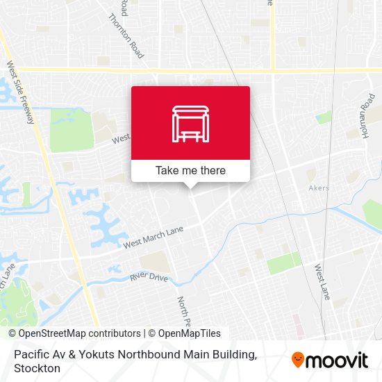 Mapa de Pacific Av & Yokuts Northbound Main Building