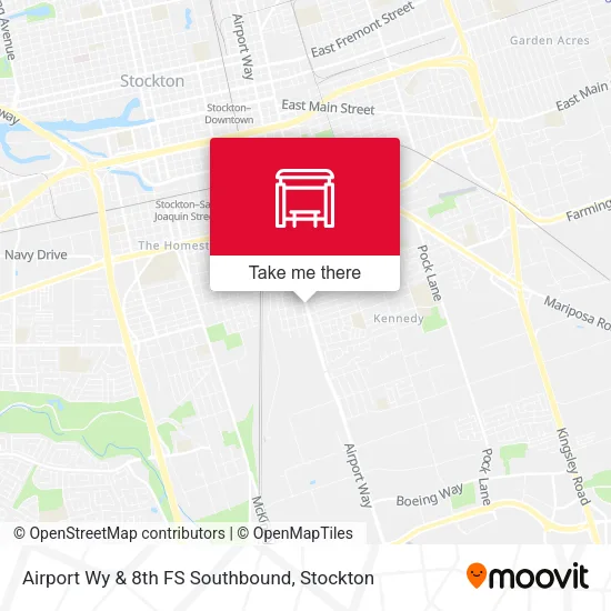 Mapa de Airport Wy & 8th FS Southbound