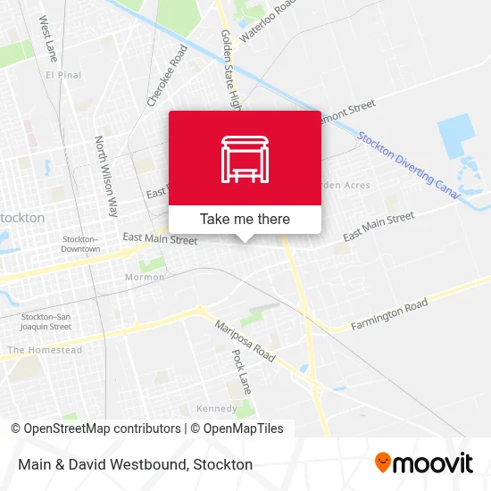 Main & David Westbound map