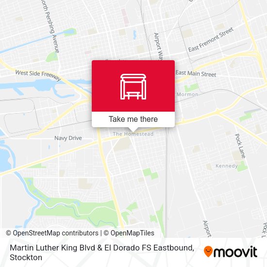 Martin Luther King Blvd & El Dorado FS Eastbound map
