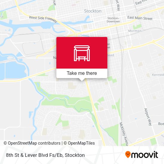 8th St & Lever Blvd Fs/Eb map