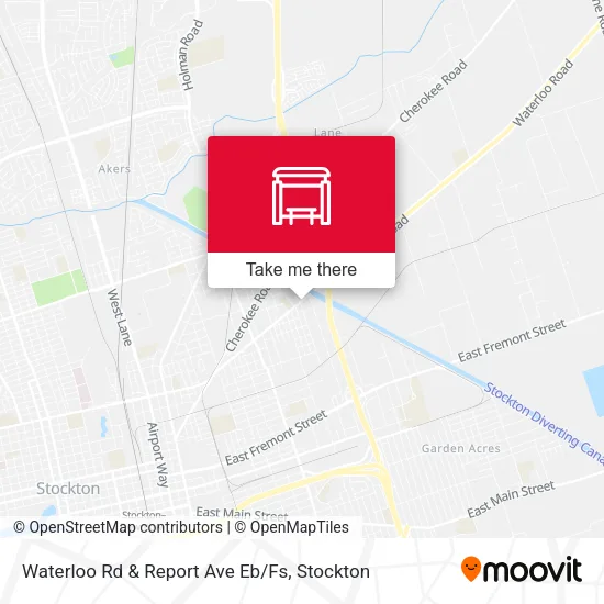 Mapa de Waterloo Rd & Report Ave Eb/Fs