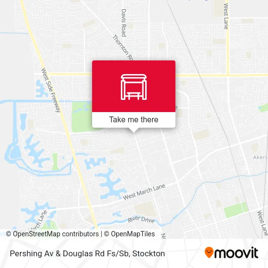Mapa de Pershing Av & Douglas Rd Fs/Sb
