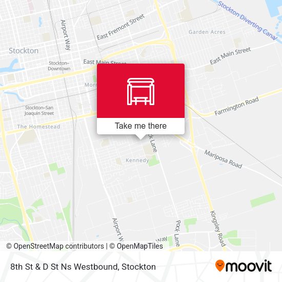 Mapa de 8th St & D St Ns Westbound
