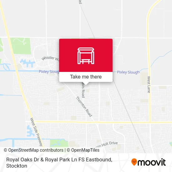 Mapa de Royal Oaks Dr & Royal Park Ln FS Eastbound