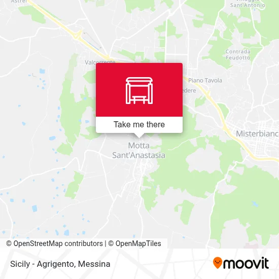 Sicily - Agrigento map