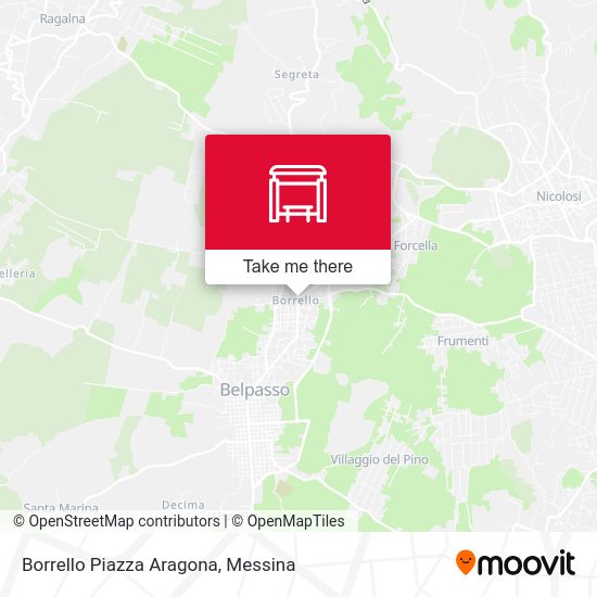 Borrello Piazza Aragona map