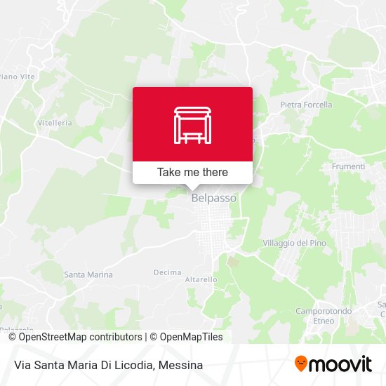 Via Santa Maria Di Licodia map