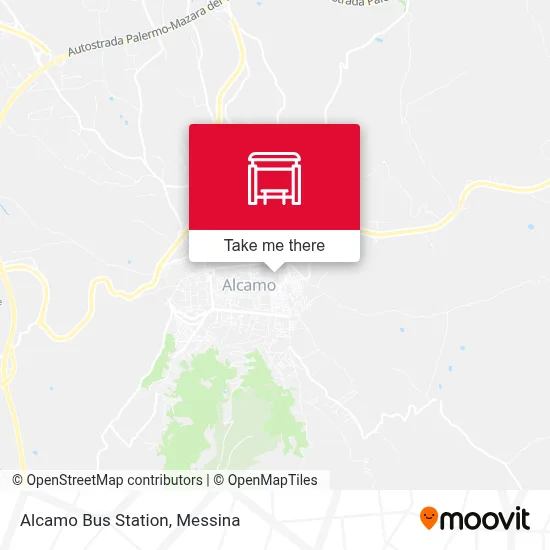 Alcamo Bus Station map