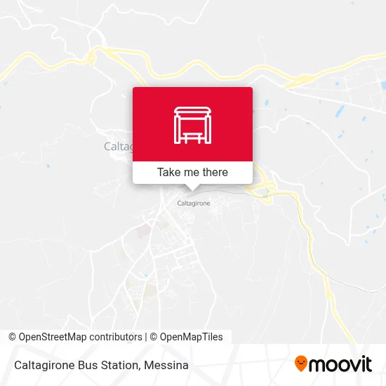 Caltagirone Bus Station map