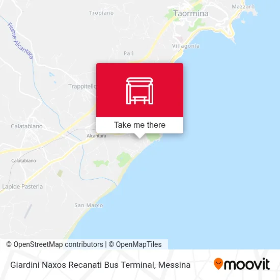 Giardini Naxos Recanati Bus Terminal map
