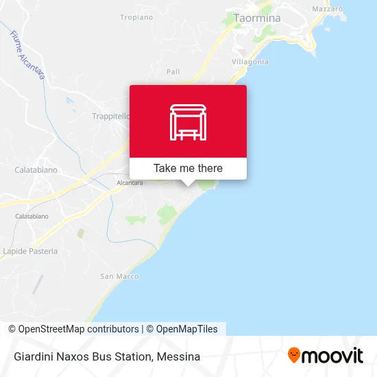 Giardini Naxos Bus Station map