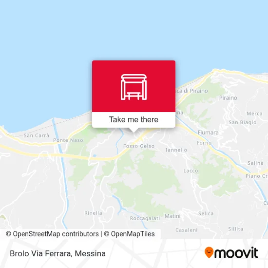 Brolo Via Ferrara map
