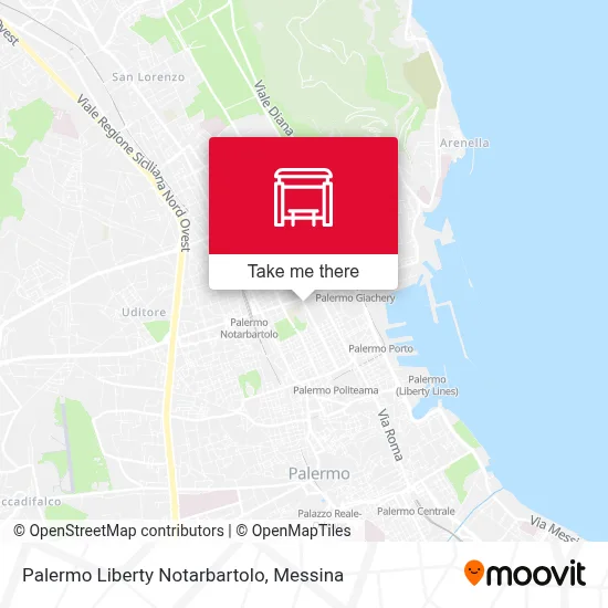 Palermo Liberty Notarbartolo map