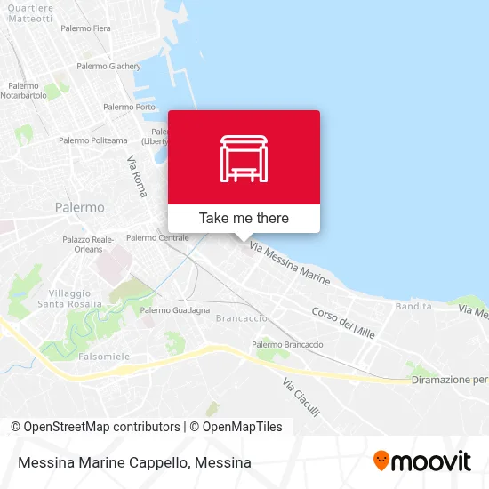 Messina Marine Cappello map