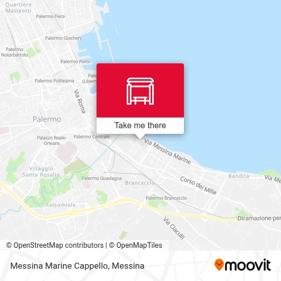 Messina Marine Cappello map