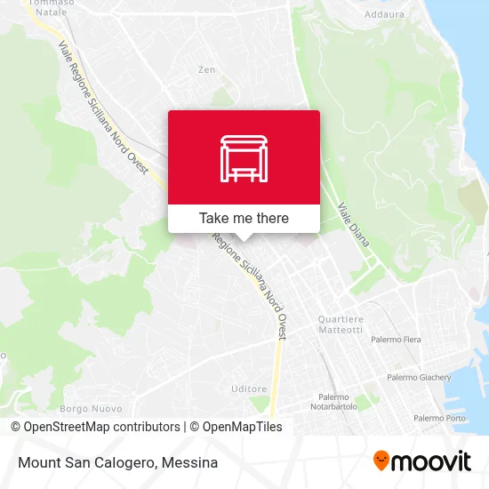Mount San Calogero map