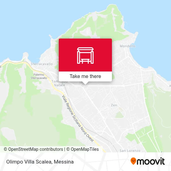 Olimpo Villa Scalea map