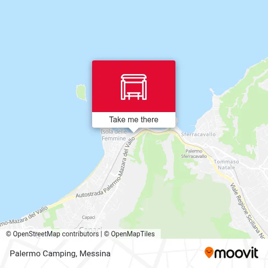 Palermo Camping map