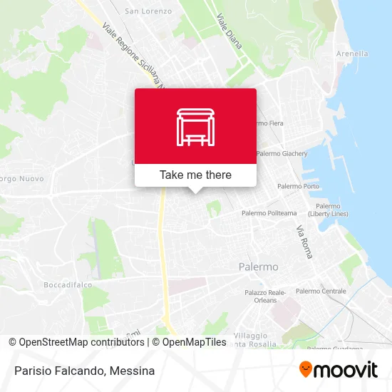 Parisio Falcando map