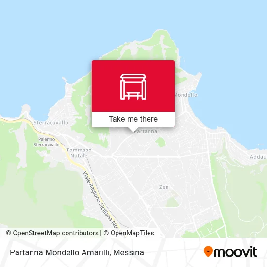 Partanna Mondello Amarilli map