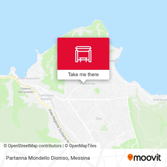 Partanna Mondello Dioniso map