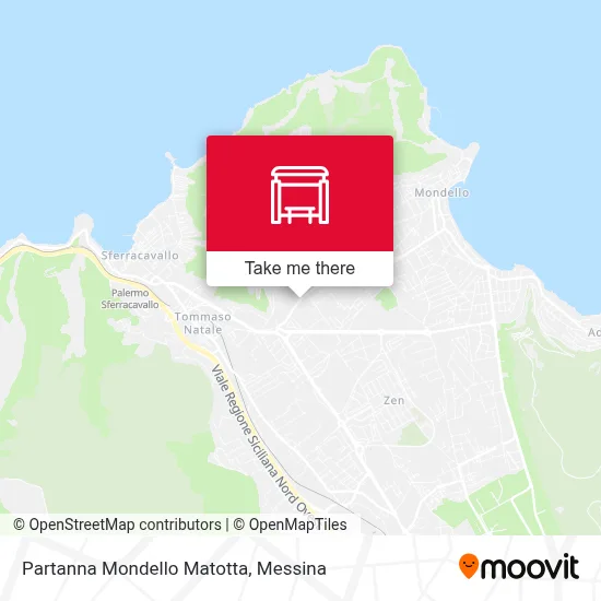 Partanna Mondello Matotta map