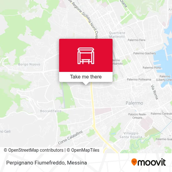 Perpignano Fiumefreddo map